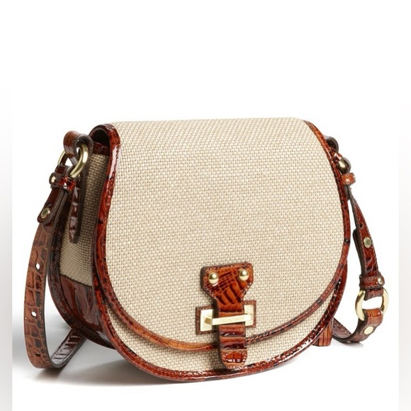 Brahmin canvas and leather crossbody bag - Picture 6 of 6